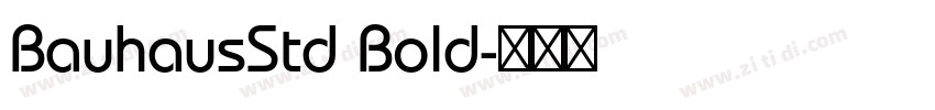 BauhausStd Bold字体转换